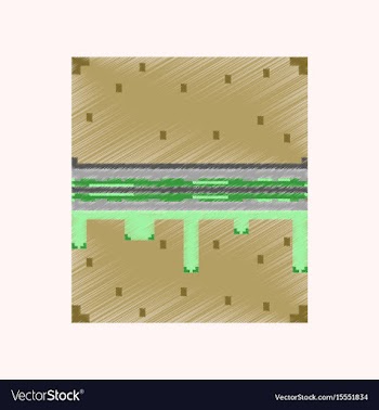 Flat shading style icon pixel burger vector image