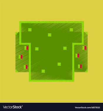 Flat shading style icon pixel burger vector image