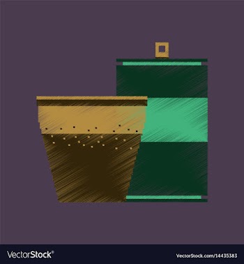 Flat shading style icon pixel can of soda and vector image