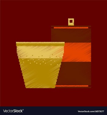 Flat shading style icon pixel can of soda and vector image