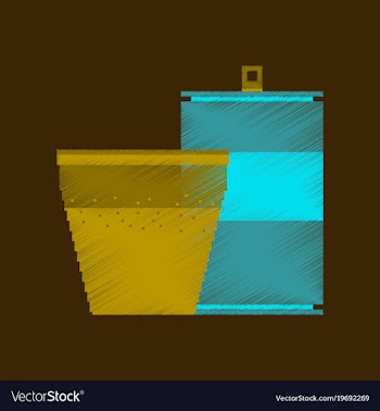 Flat shading style icon pixel can of soda and vector image