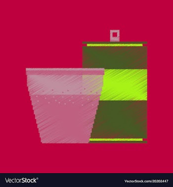 Flat shading style icon pixel can of soda and vector image