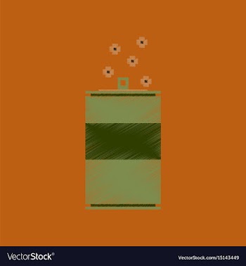 Flat shading style icon pixel can of soda vector image