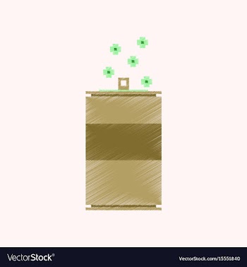 Flat shading style icon pixel can of soda vector image