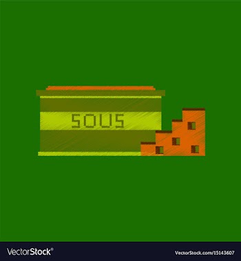 Flat shading style icon pixel cheese sauce vector image