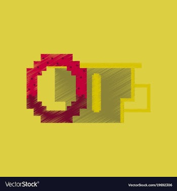 Flat shading style icon pixel cup of coffee and vector image