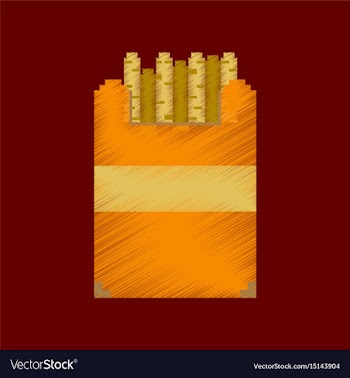 Flat shading style icon pixel french fries vector image