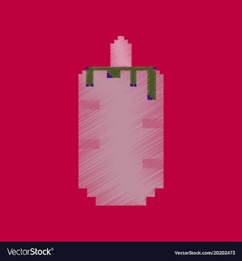 Flat shading style icon pixel french hot dog vector image