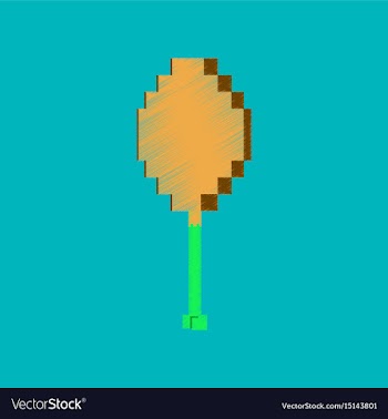 Flat shading style icon pixel fried chicken vector image