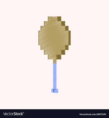 Flat shading style icon pixel fried chicken vector image