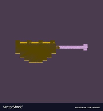 Flat shading style icon pixel fried chickens leg vector image