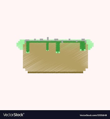 Flat shading style icon pixel hot dog vector image