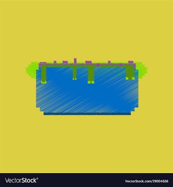 Flat shading style icon pixel hot dog vector image