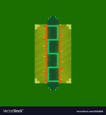 Flat shading style icon pixel hot dog vector image