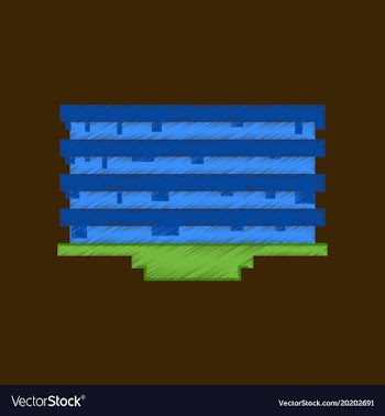 Flat shading style icon pixel pancake with jam vector image