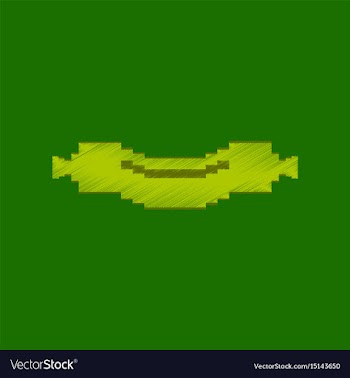 Flat shading style icon pixel sausage vector image