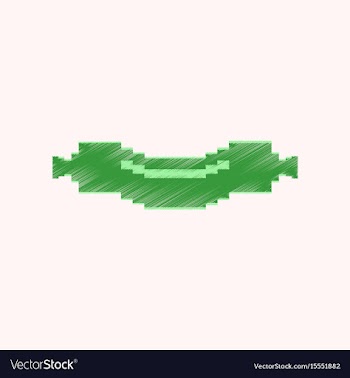 Flat shading style icon pixel sausage vector image