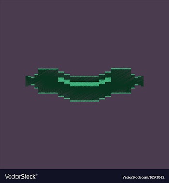 Flat shading style icon pixel sausage vector image