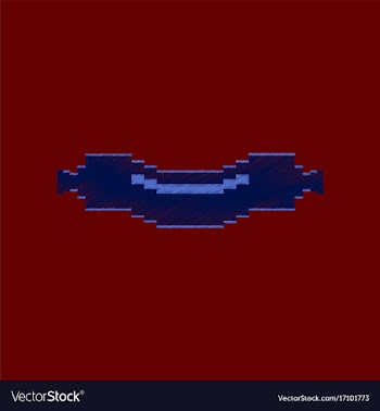 Flat shading style icon pixel sausage vector image