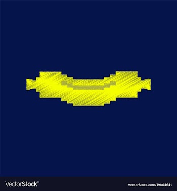 Flat shading style icon pixel sausage vector image