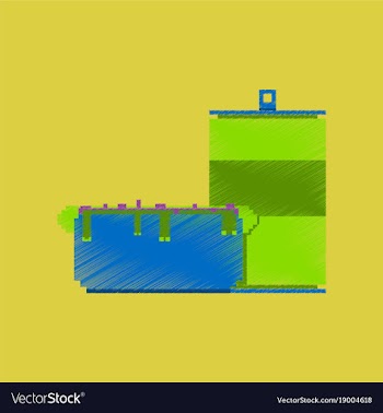 Flat shading style icon pixel soda and hot dog vector image