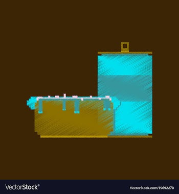 Flat shading style icon pixel soda and hot dog vector image