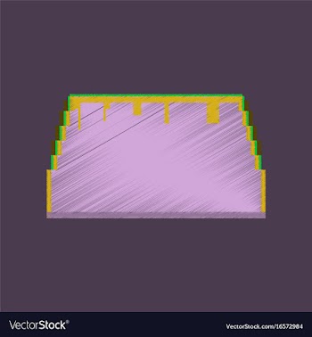 Flat shading style icon pixel tacos vector image