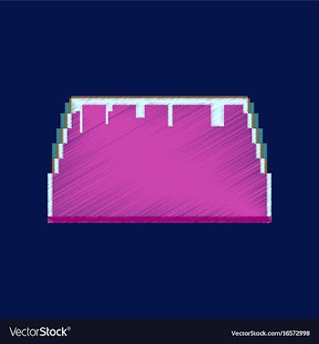 Flat shading style icon pixel tacos vector image