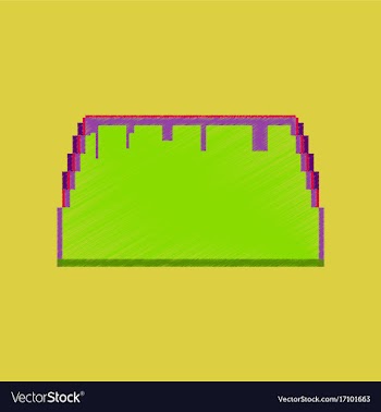 Flat shading style icon pixel tacos vector image