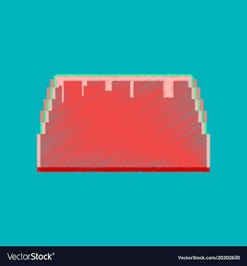 Flat shading style icon pixel tacos vector image