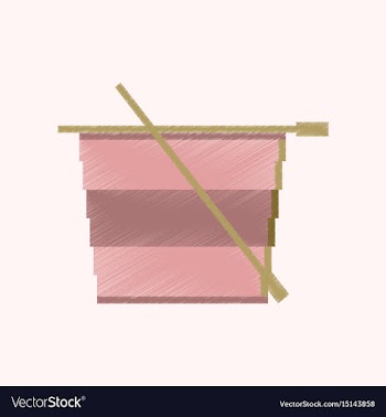 Flat shading style icon pixel tea cup vector image