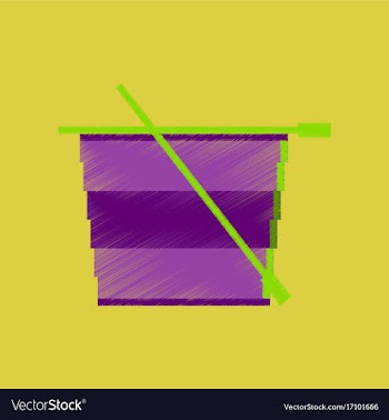 Flat shading style icon pixel tea cup vector image