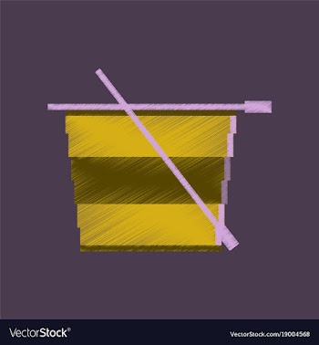Flat shading style icon pixel tea cup vector image