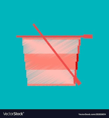 Flat shading style icon pixel tea cup vector image