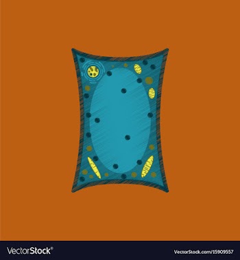 Flat shading style icon plant cell vector image