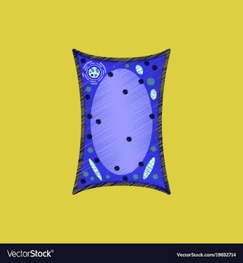 Flat shading style icon plant cell vector image