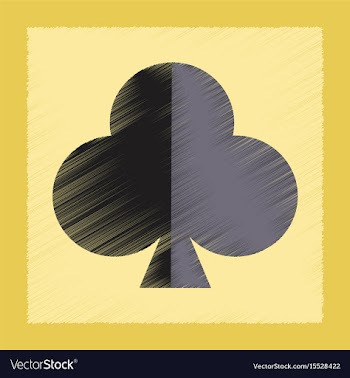 Flat shading style icon playing cards vector image