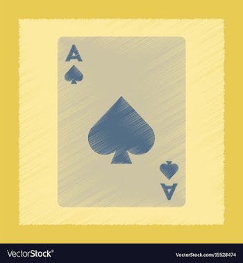 Flat shading style icon playing cards vector image