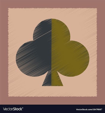 Flat shading style icon playing cards vector image