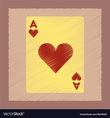 Flat shading style icon playing cards vector image