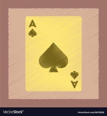 Flat shading style icon playing cards vector image