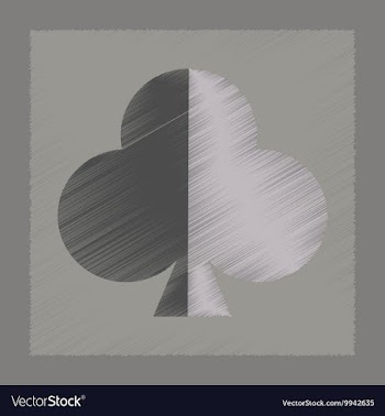 Flat shading style icon playing cards vector image