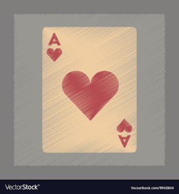 Flat shading style icon playing cards vector image