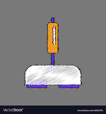 Flat shading style icon playing joystick vector image