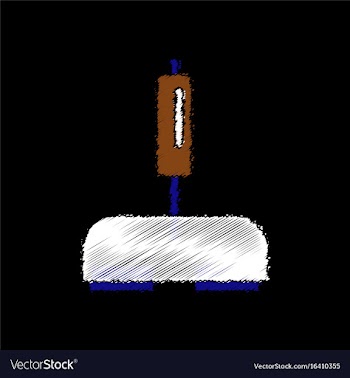 Flat shading style icon playing joystick vector image
