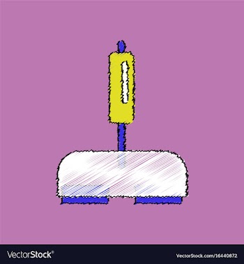 Flat shading style icon playing joystick vector image
