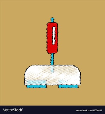 Flat shading style icon playing joystick vector image