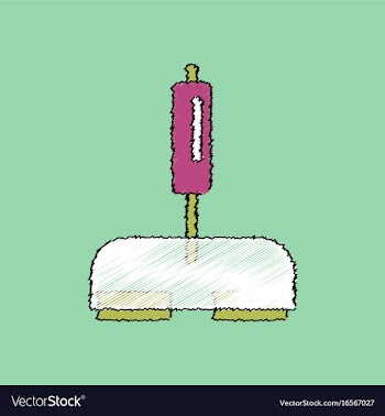 Flat shading style icon playing joystick vector image