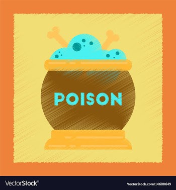 Flat shading style icon potion cauldron vector image