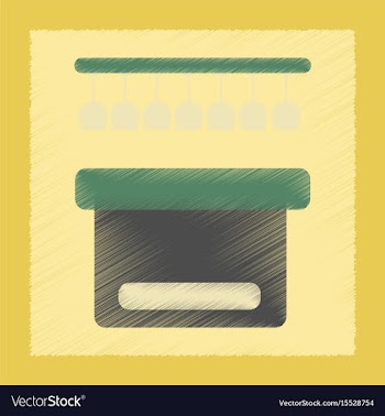 Flat shading style icon pub bar vector image